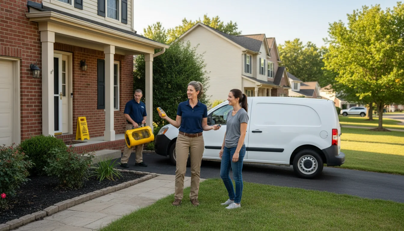 Residential water damage restoration in Gibson, PA
